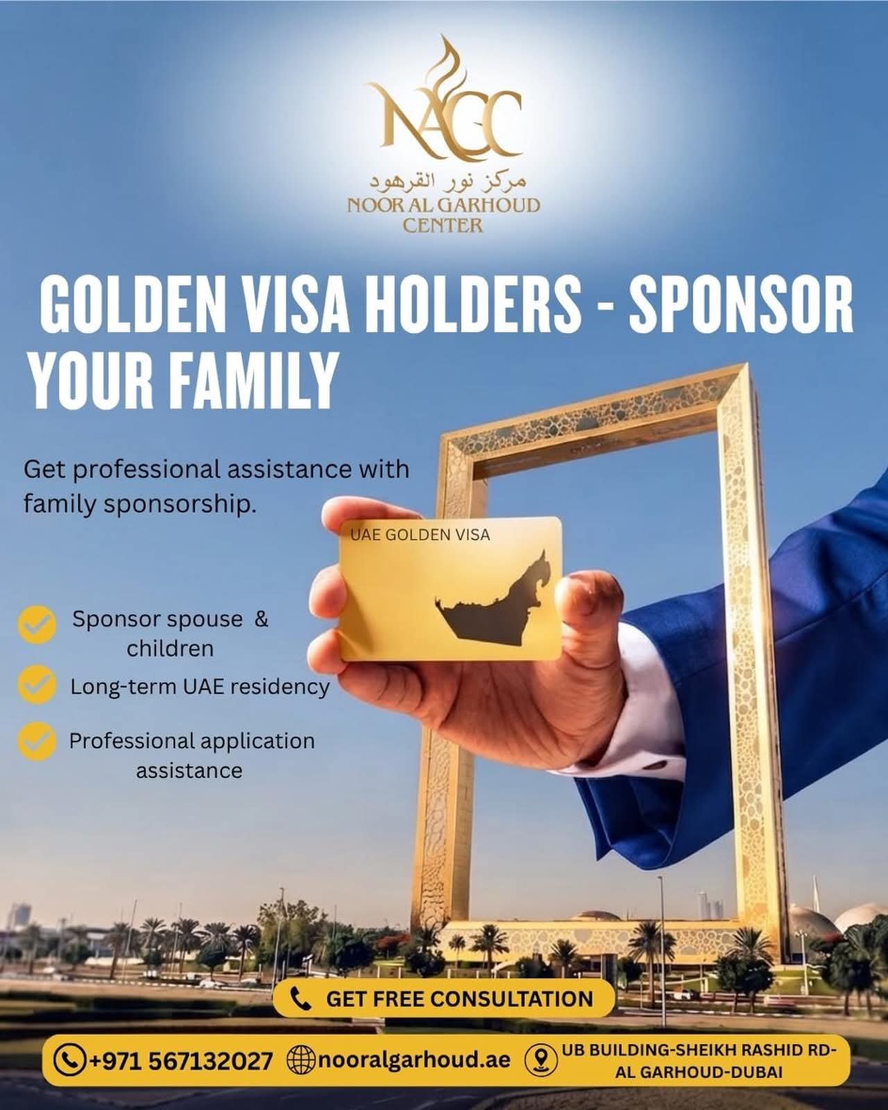 Golden Visa Holders – Sponsor Your Family!