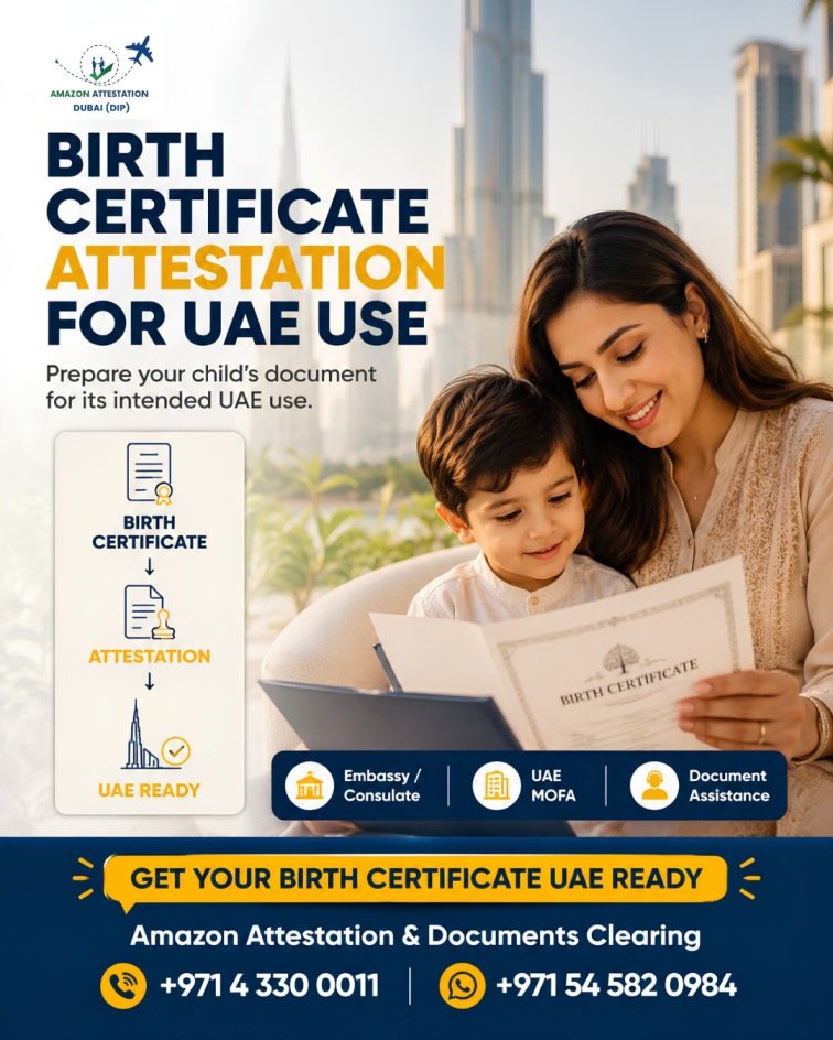 Need Birth Certificate Attestation for UAE Family Visa?