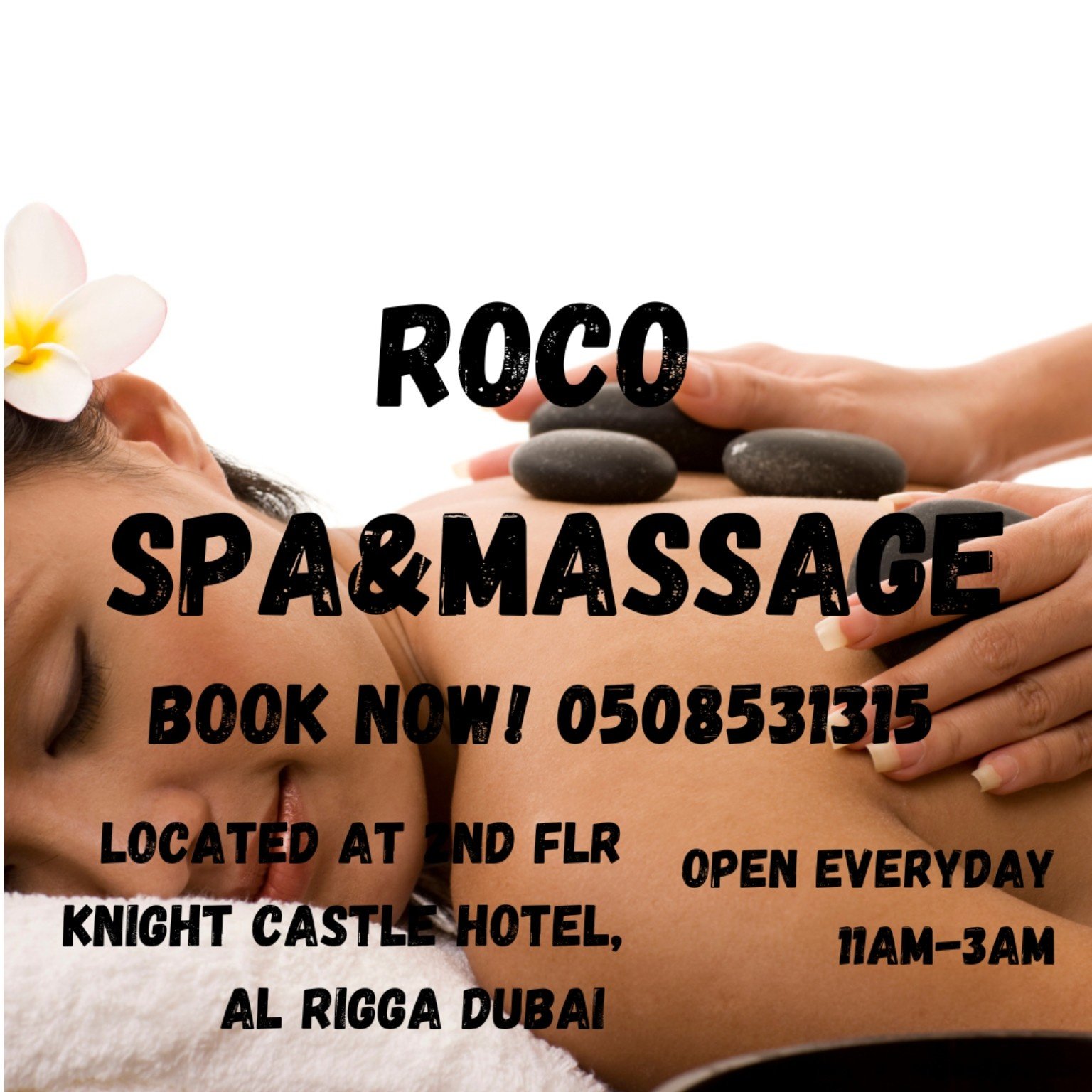 Visit us today! Roco Spa&Massage