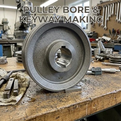 Pulley Bore & Keyway Making