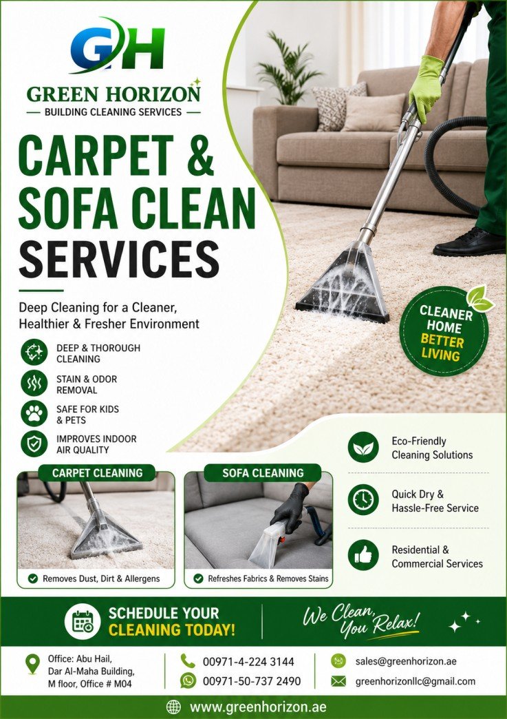 Carpet & Sofa Cleaning Services in UAE photo 1