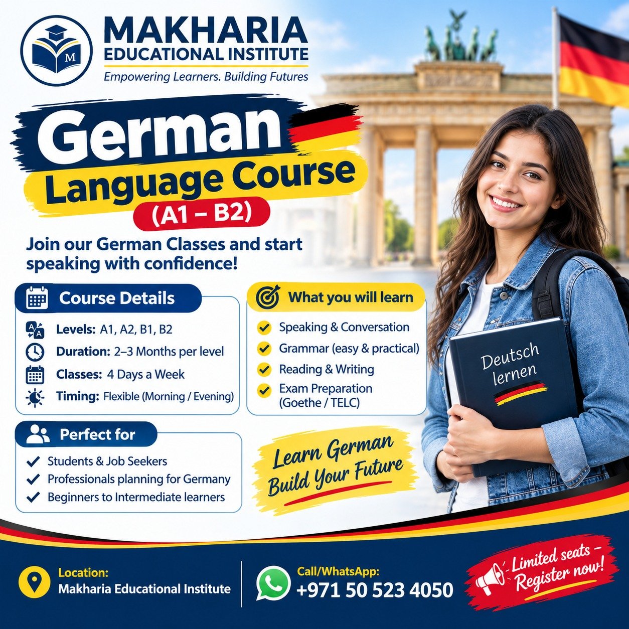 German Speaking Course for Students & Professionals Call Now: 0568723609 photo 1