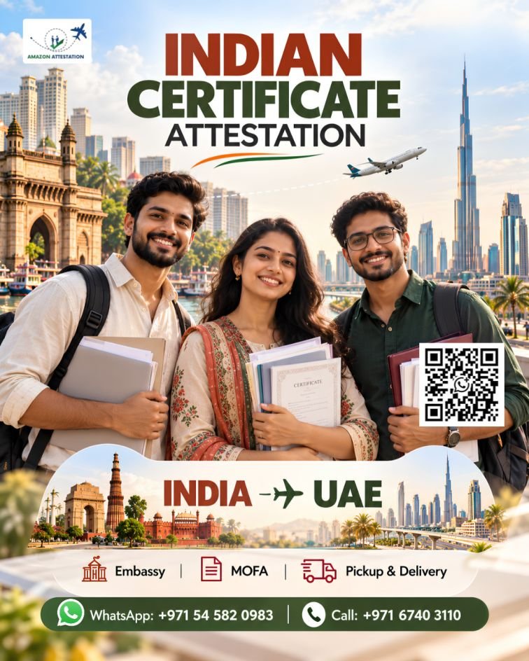 India to UAE Certificate Attestation Support – All States
