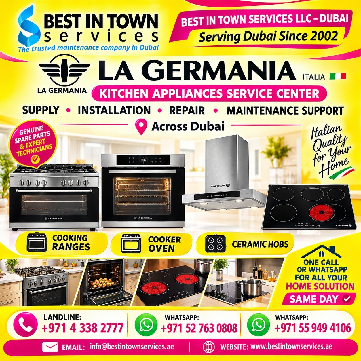 La Germania Kitchens Solution Center in Dubai