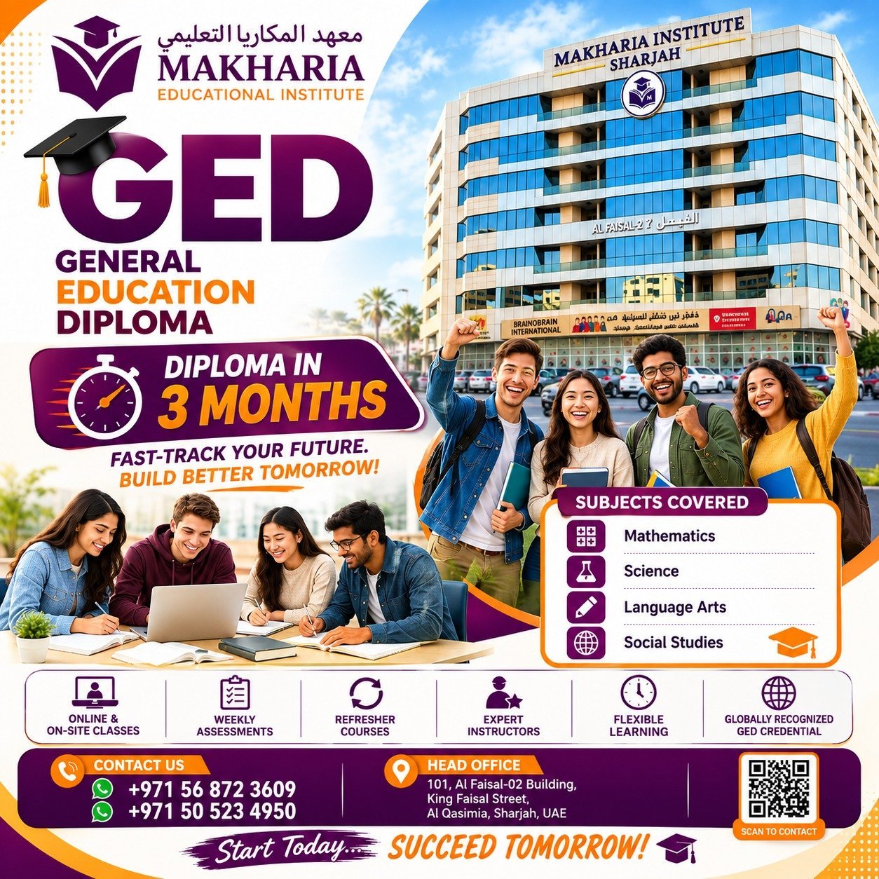 4.	GED Exam Preparation Classes in Sharjah – Online & On-Site