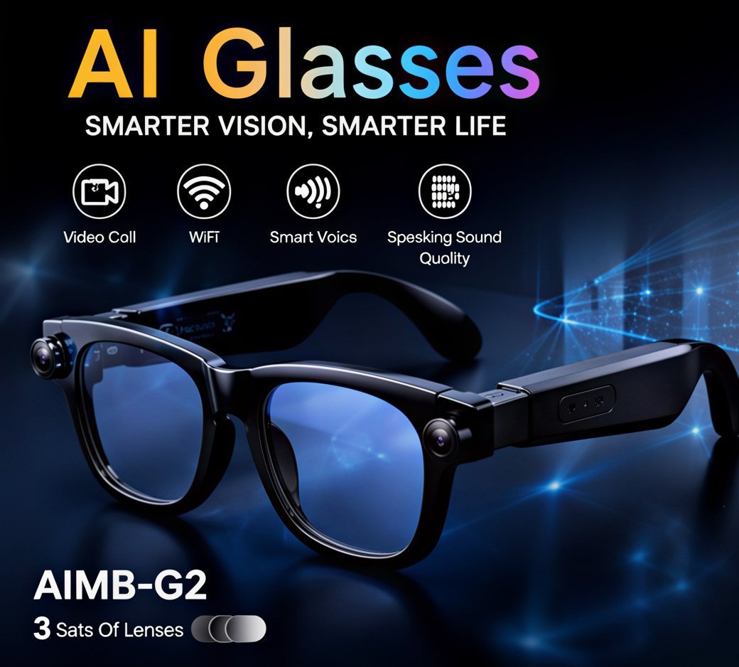 AI Smart Glasses with 8MP HD Camera & Open-Ear Audio photo 2