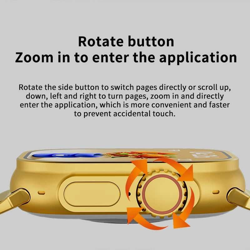 Luxury Gold Smart Watch (Apple Watch Style – Metal Strap Edition) photo 4