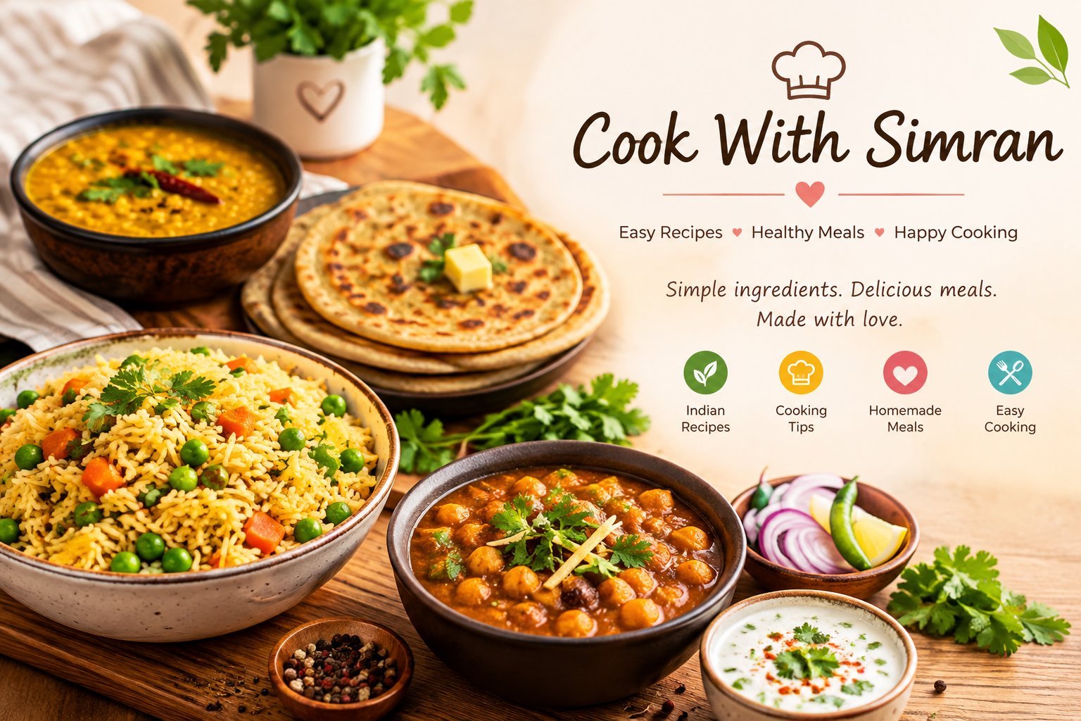 Easy Homemade Indian Recipes | Cook With Simran photo 1