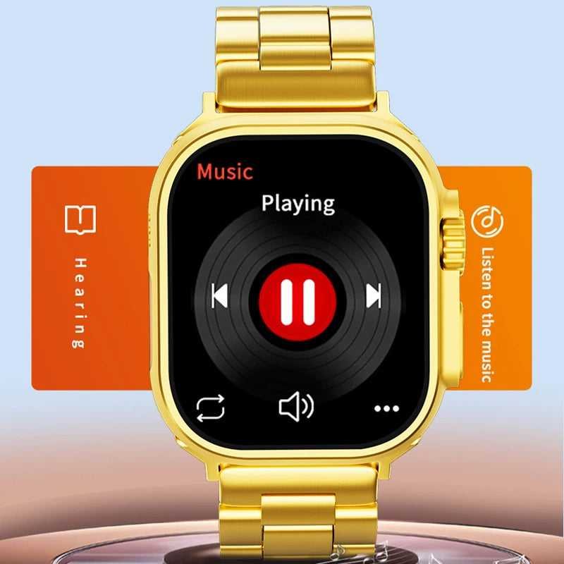 Luxury Gold Smart Watch (Apple Watch Style – Metal Strap Edition) photo 3