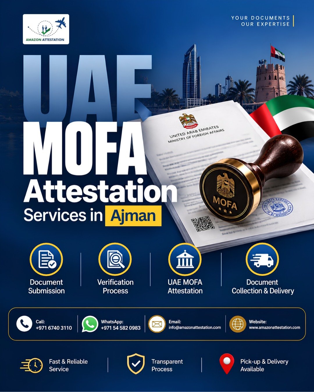UAE Document Attestation, MOFA & Embassy Attestation Services