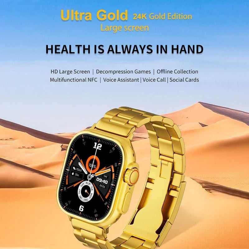 Luxury Gold Smart Watch (Apple Watch Style – Metal Strap Edition) photo 2