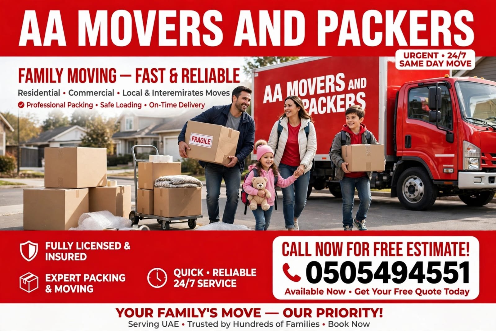 🚚 AA MOVERS & PACKERS DUBAI - Moving Made Easy! 📦 photo 1