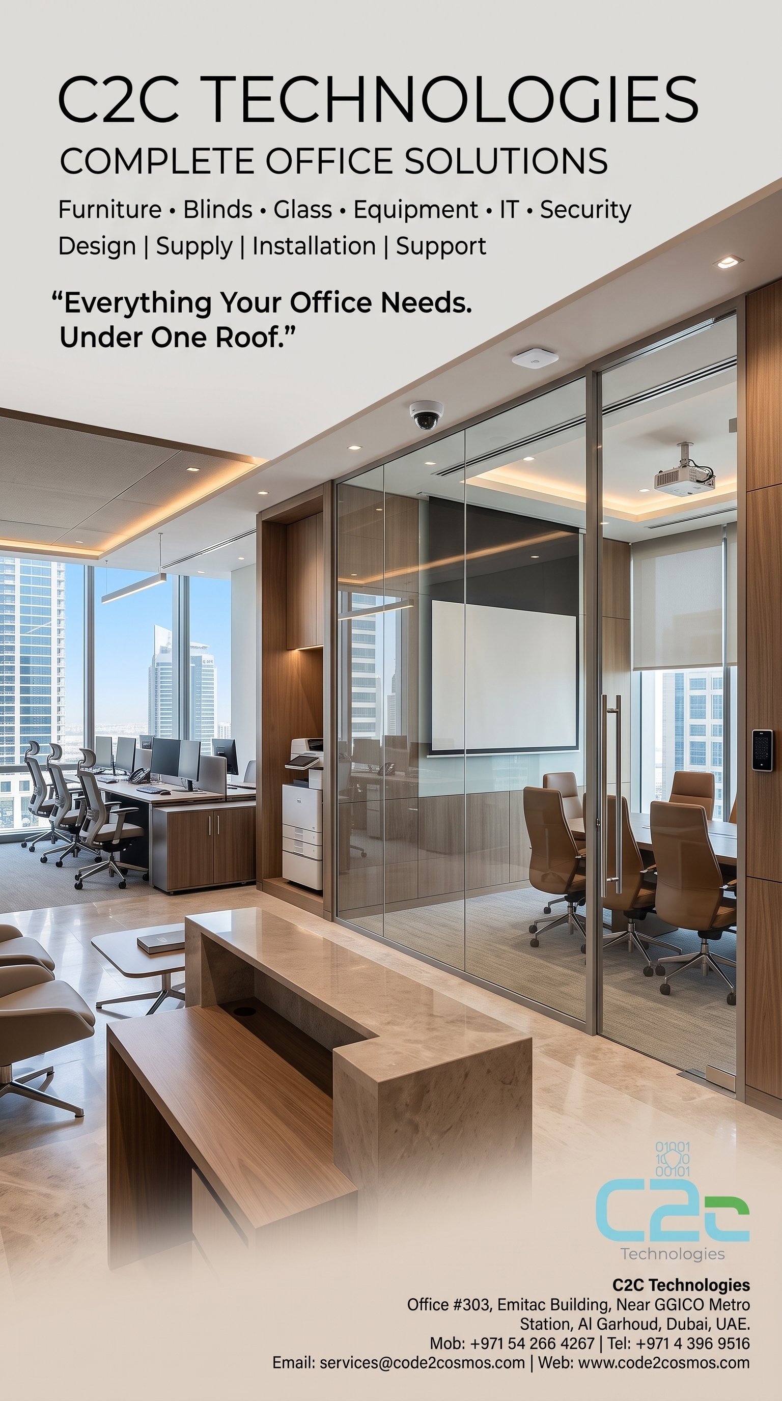 Complete Office Solutions – Furniture, Glass Partitions, IT & Security | C2C Technologies photo 1