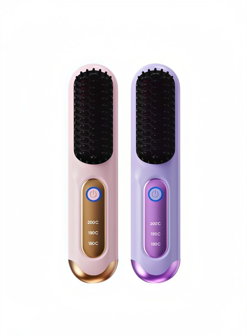 Portable Cordless Hair Straightener Brush photo 3