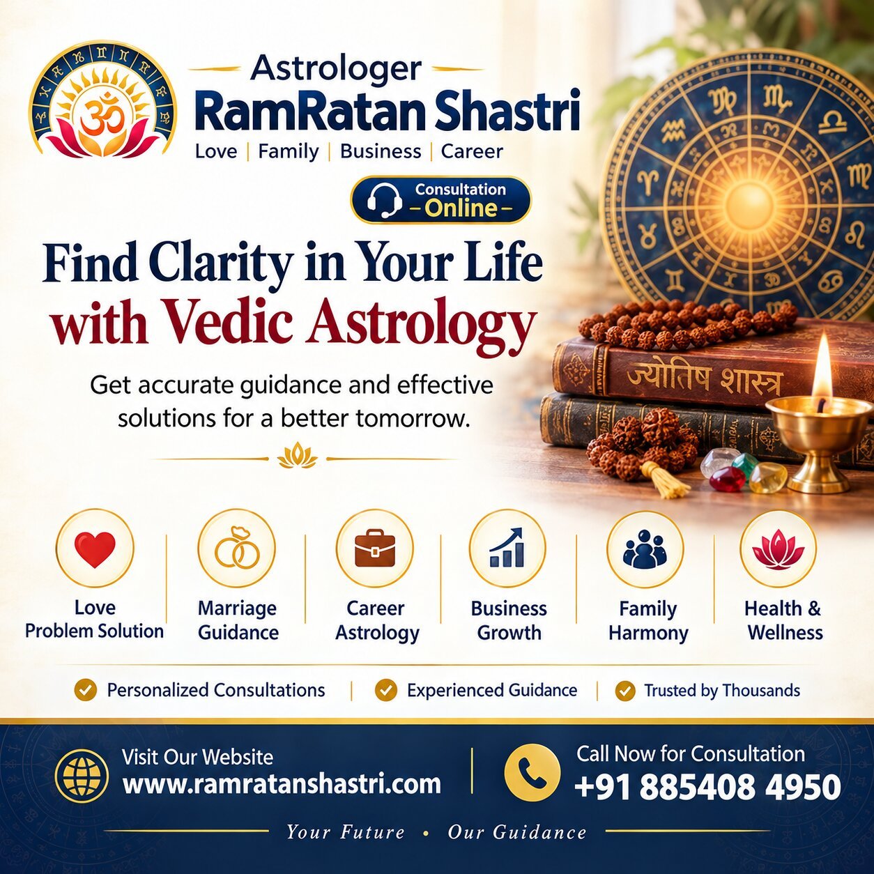 Love Problem Solution Astrologer in Jaipur | Ram Ratan Shastri Ji photo 1
