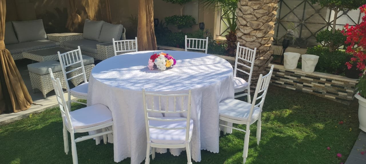 Ajman Tables and Chairs Rental 0543839003