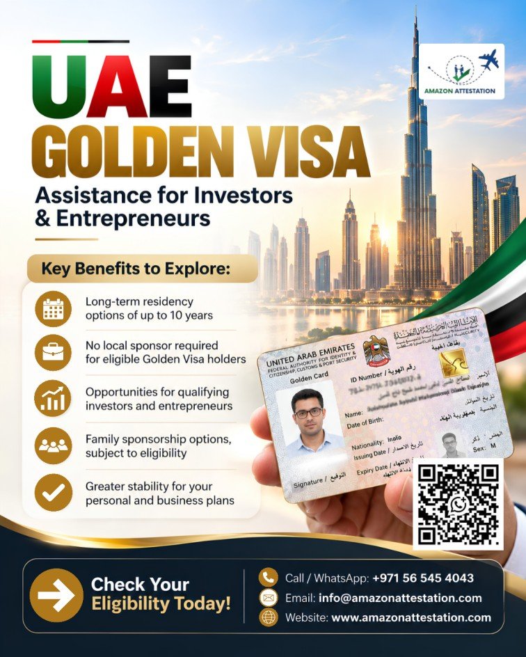 UAE Golden Visa Assistance for Investors & Entrepreneurs photo 1