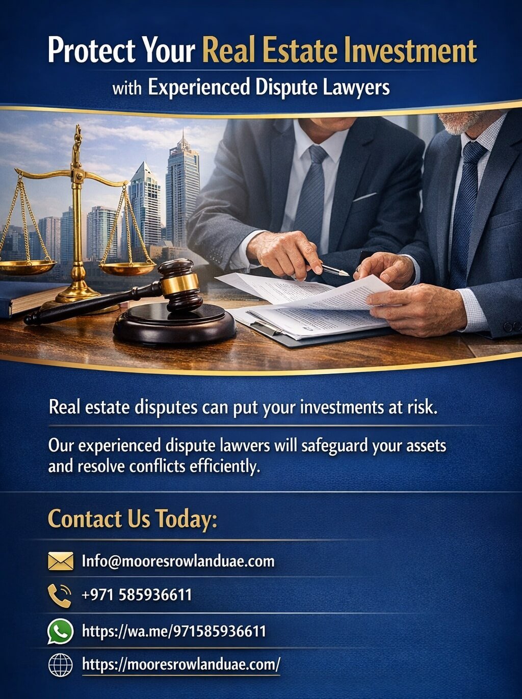 Dubai UAE Property Dispute Experts for Investors
