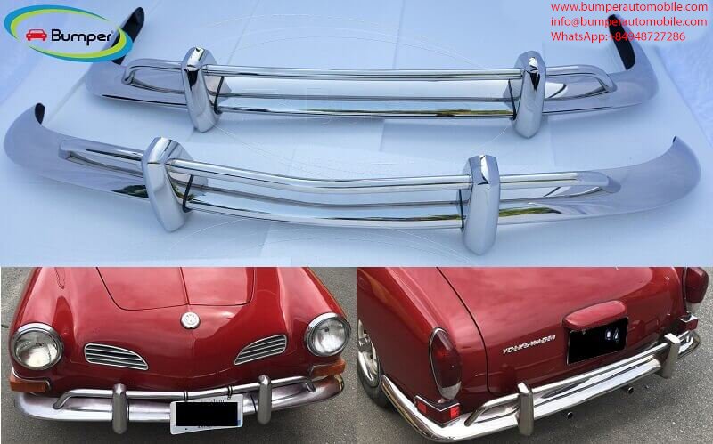 Volkswagen Karmann Ghia US type bumper (1955 – 1971) by stainless steel photo 2