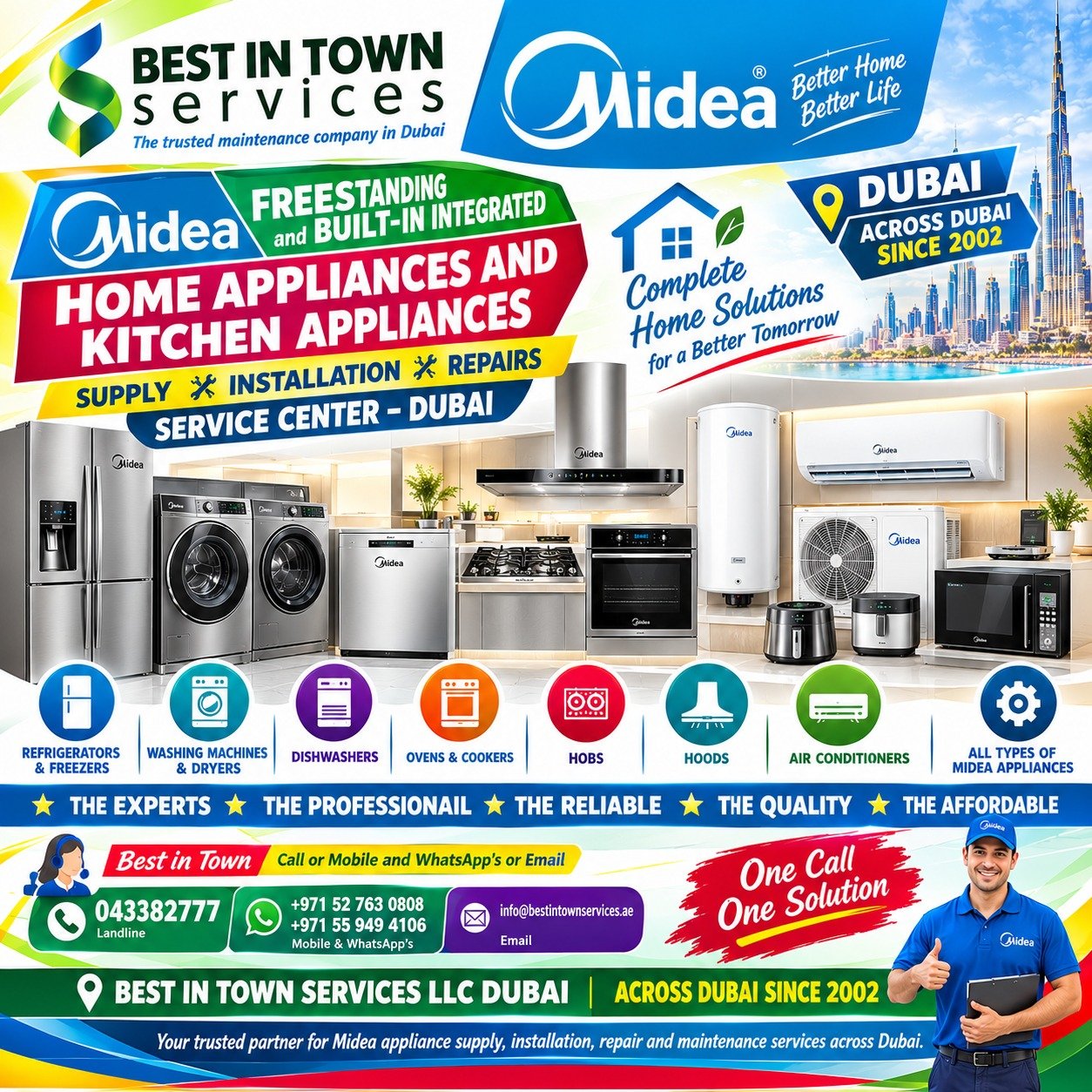 MIDEA SERVICE CENTER DUBAI