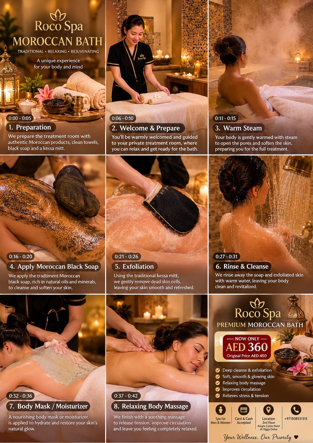 Limited-Time Offer! Premium Moroccan Bath for Just AED 360 photo 1