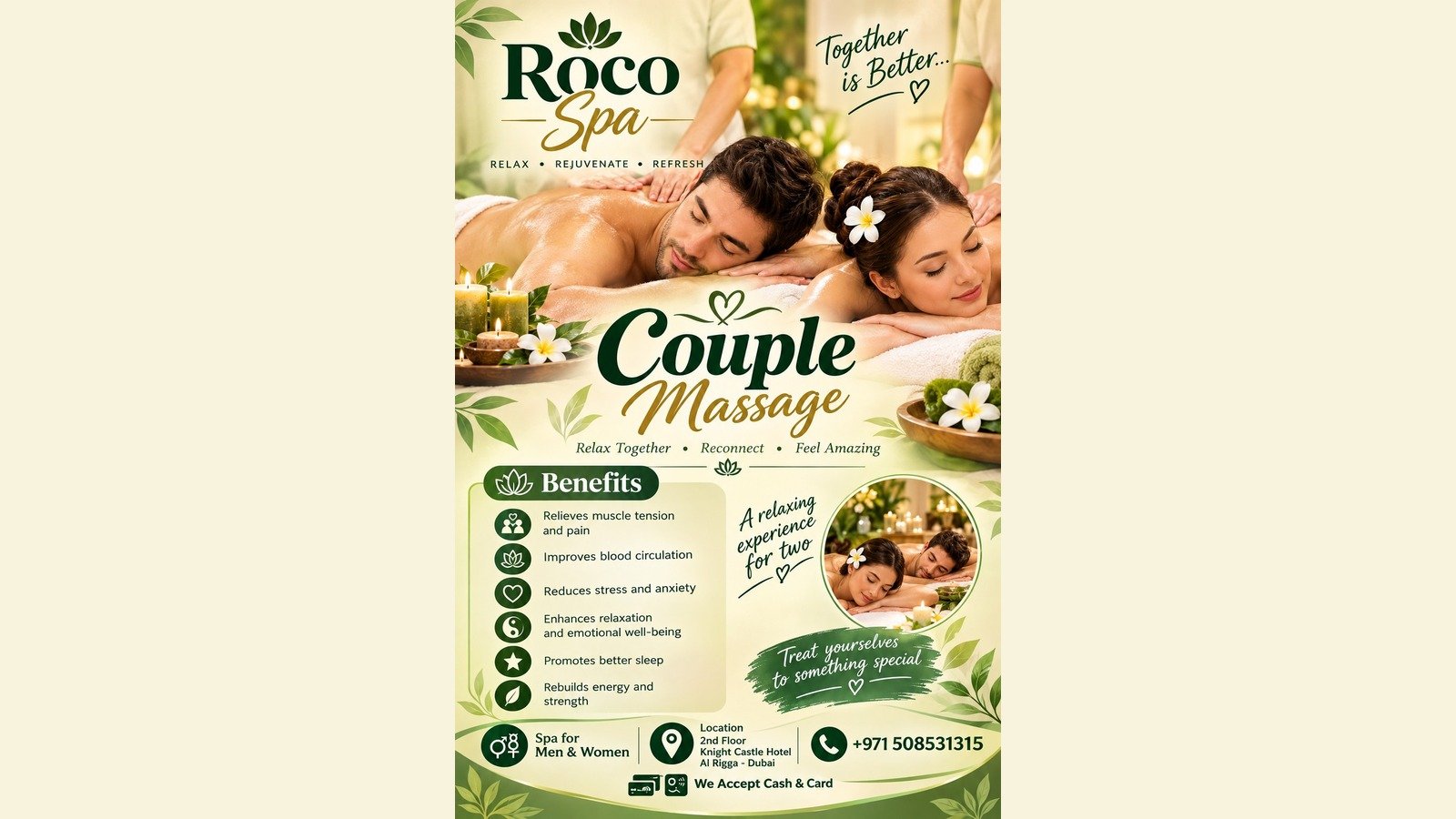 Experience Refined Luxury With Our Premium Couple Massage photo 1