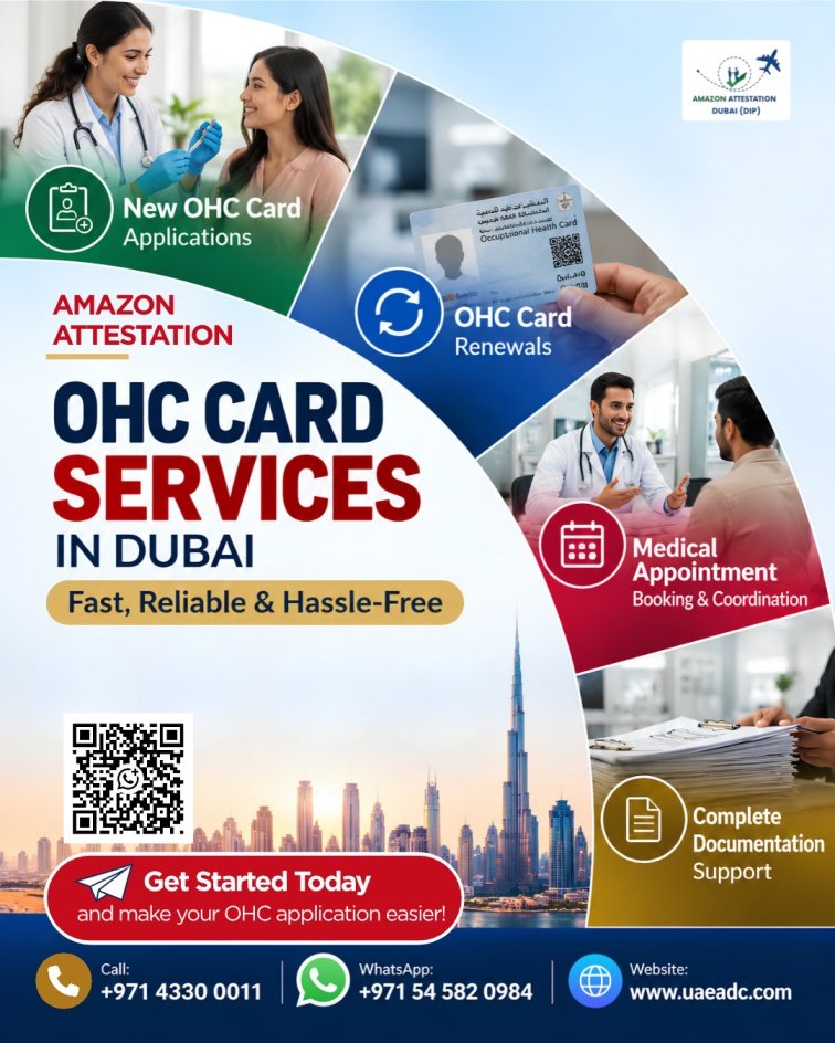 Occupational Health Card (OHC) Services in Dubai, UAE
