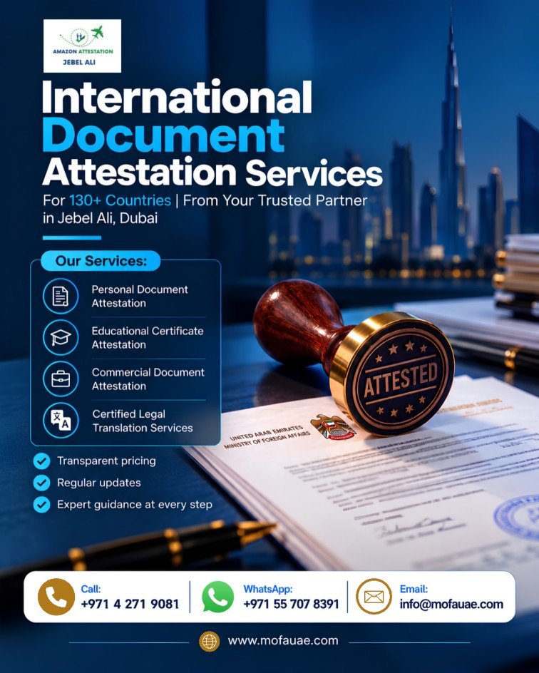 Certificate Attestation Support for 130+ Countries – Jebel Ali