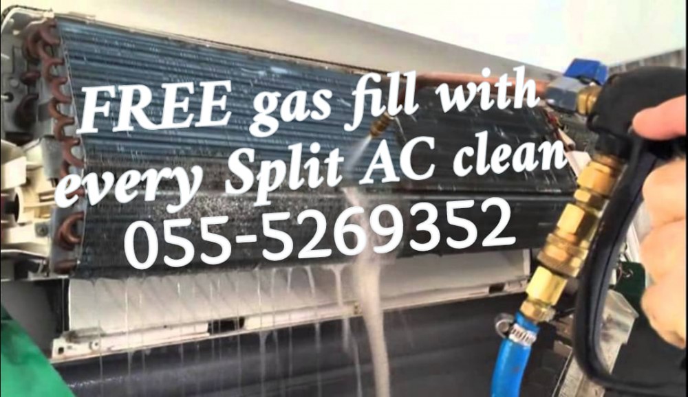 low cost ac services 055-5269352 split duct ajman uaq dubai sharjah maintenance gas repair clean