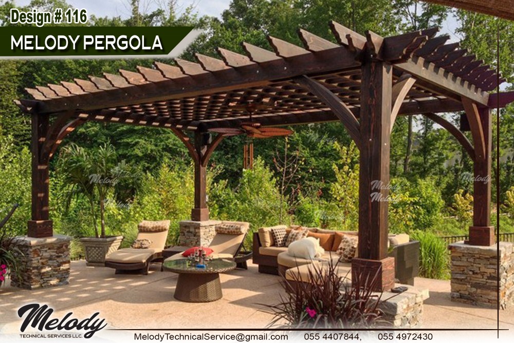 Wooden Pergola in Dubai | Garden are Pergola in Abu Dhabi photo 1