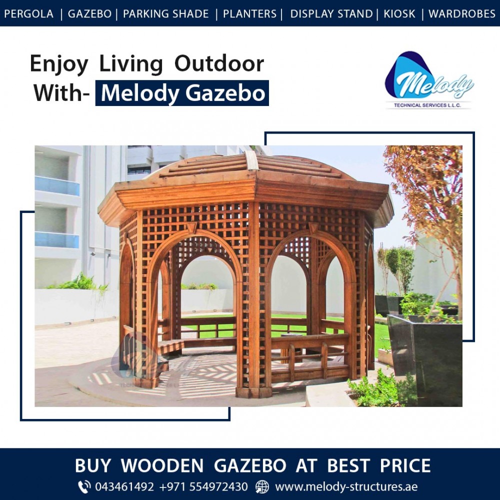 Wooden Gazebo in Dubai | Wooden Gazebo manufactures in UAE photo 1