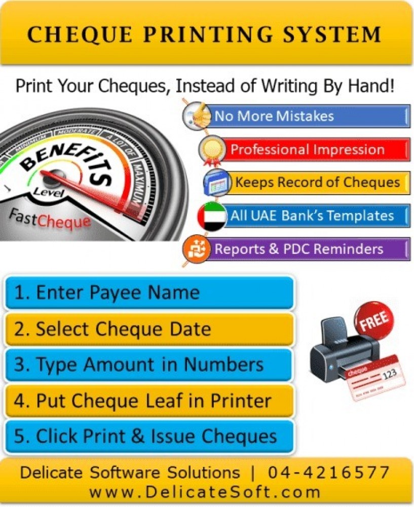 Best Cheque Printing Software in Dubai,UAE photo 1