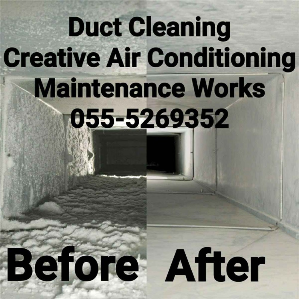 duct cleaning in ajman sharjah 055-5269352 ducting maintenance split handyman gas photo 1