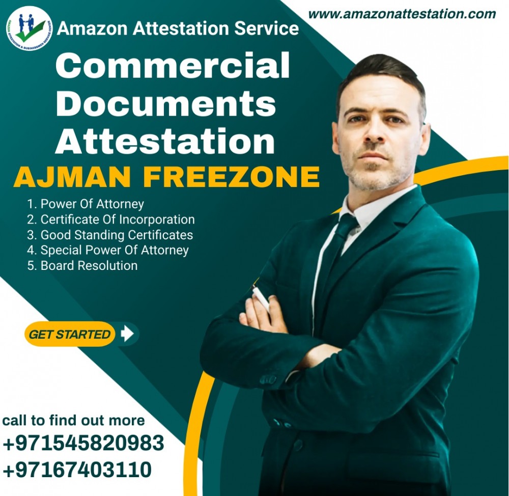 Commercial Documents Attestation In Ajman FreeZone photo 1