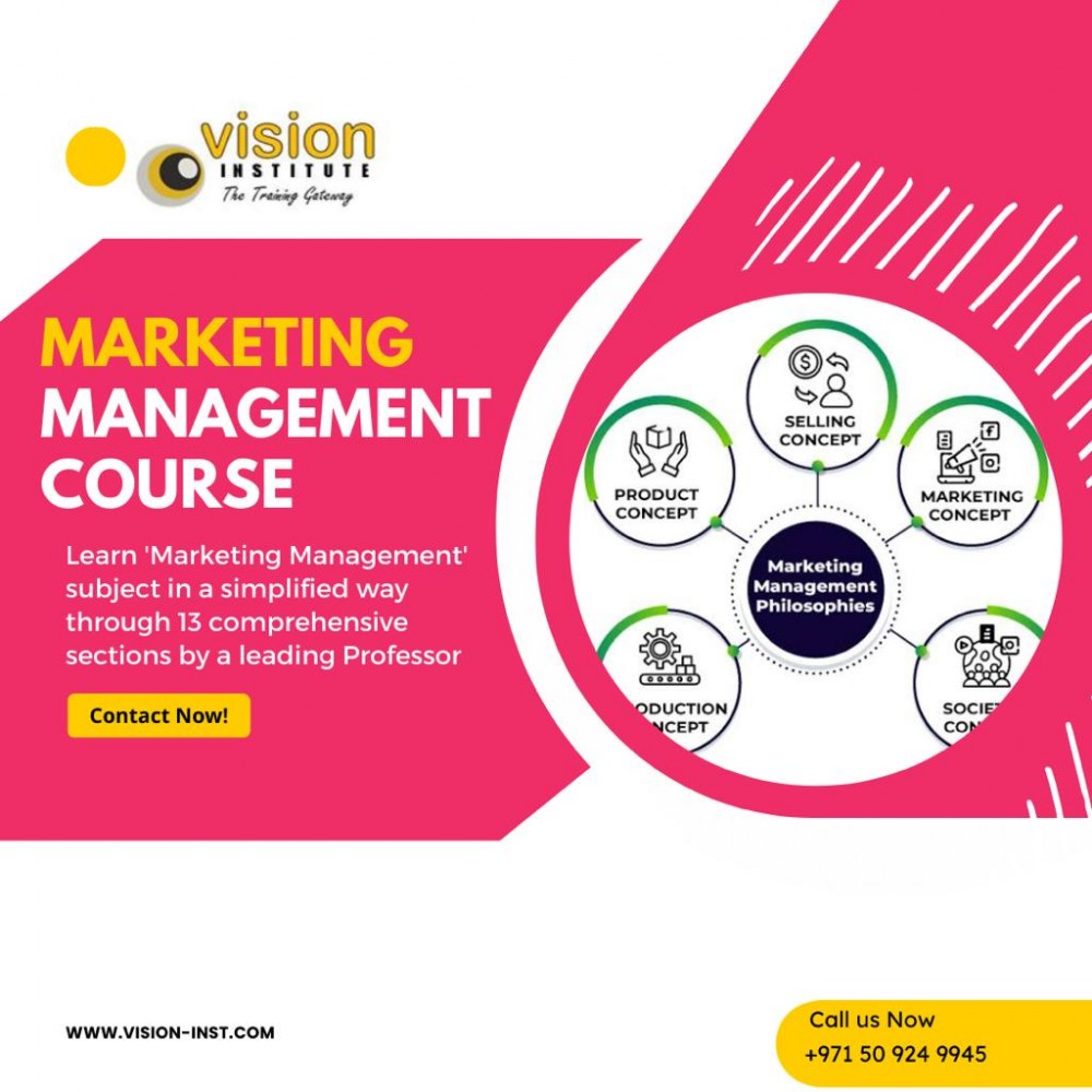 Marketing Managment Training At Vision Institute call 0509249945 photo 1