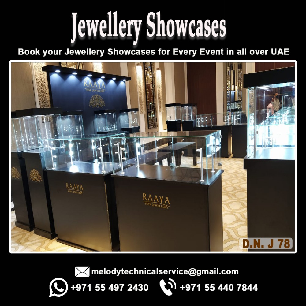 Jewelry Display Showcases for Rent, Events, Exhibitions in UAE photo 1