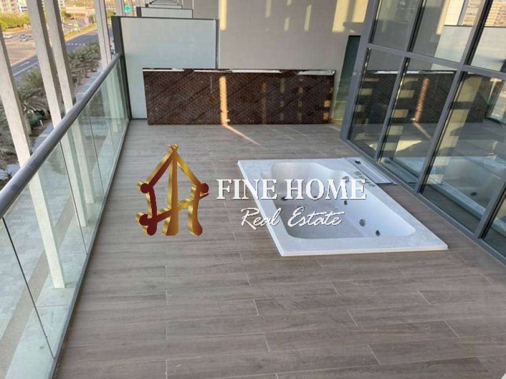 Sea View Furnished Loft Apt W private Jacuzzi On Al Raha Beach photo 1