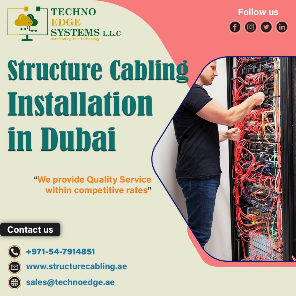 Call +971-547914851 for Structured Cabling Installation in Dubai photo 1