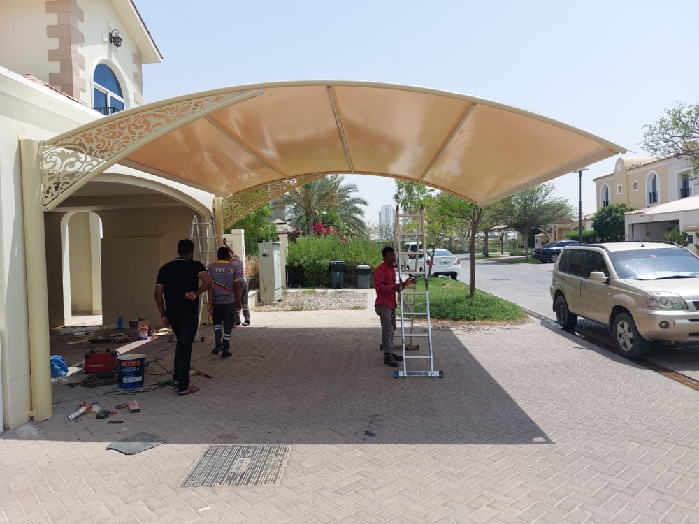 PVC Car Parking Shades Jumeirah Park 0543839003 photo 1