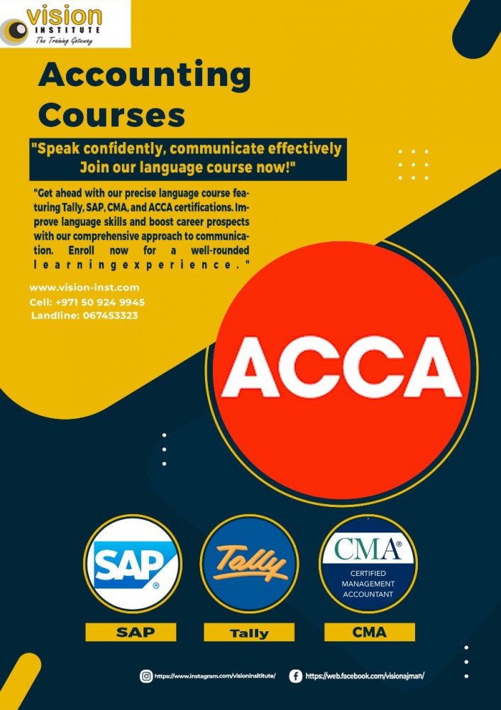 Accounting Courses at Vision Institute. Call 0509249945 photo 1