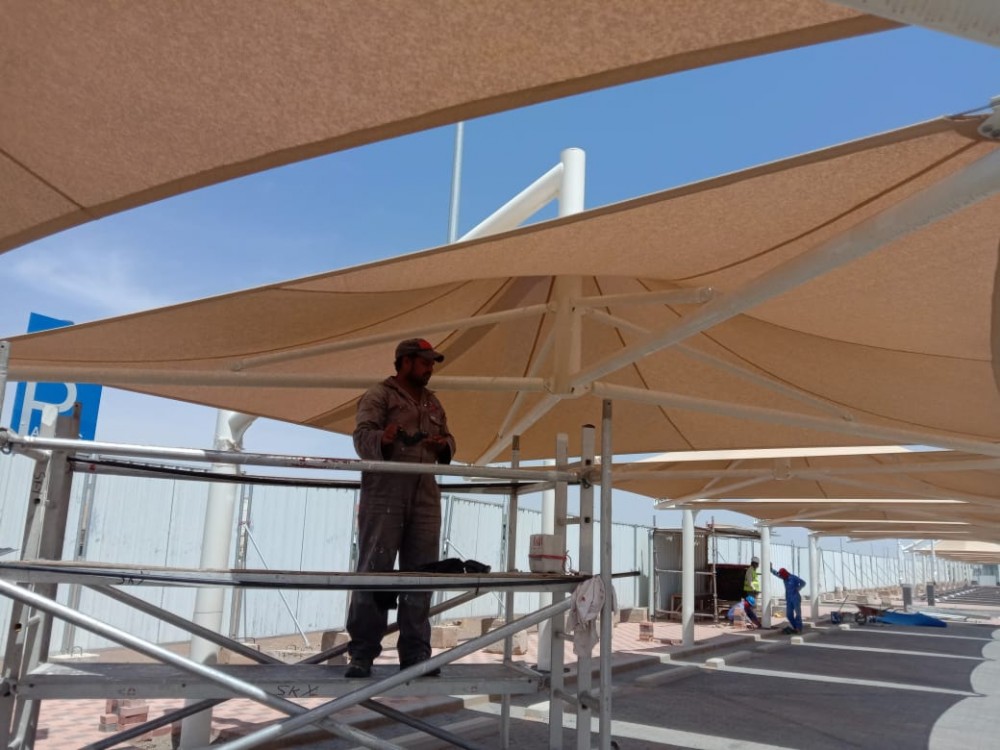 Single Pole Car Parking Shades 0543839003 photo 1