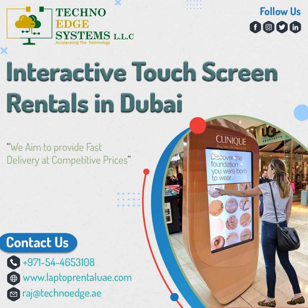 What are the Benefits Of Touch Screen Rental For Events Dubai photo 1