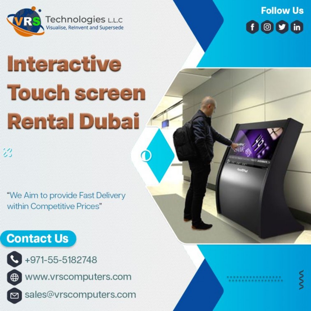 Touch Screen Hire for Trade Shows in UAE photo 1