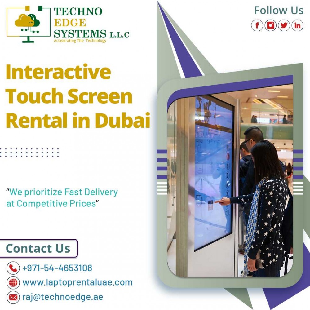 Benefits of  LED Touch Screen Rentals in Dubai, UAE photo 1