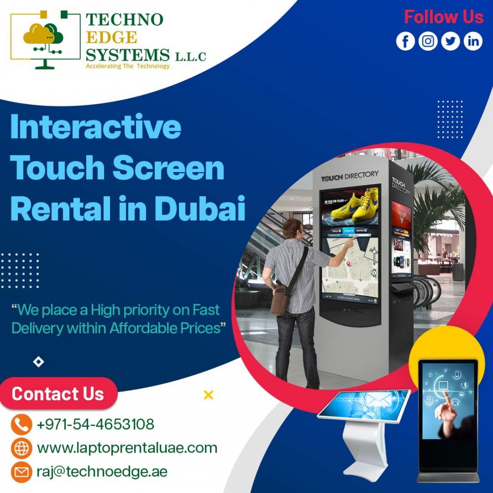Touch Screen Rental in Dubai, UAE - Techno Edge Systems photo 1