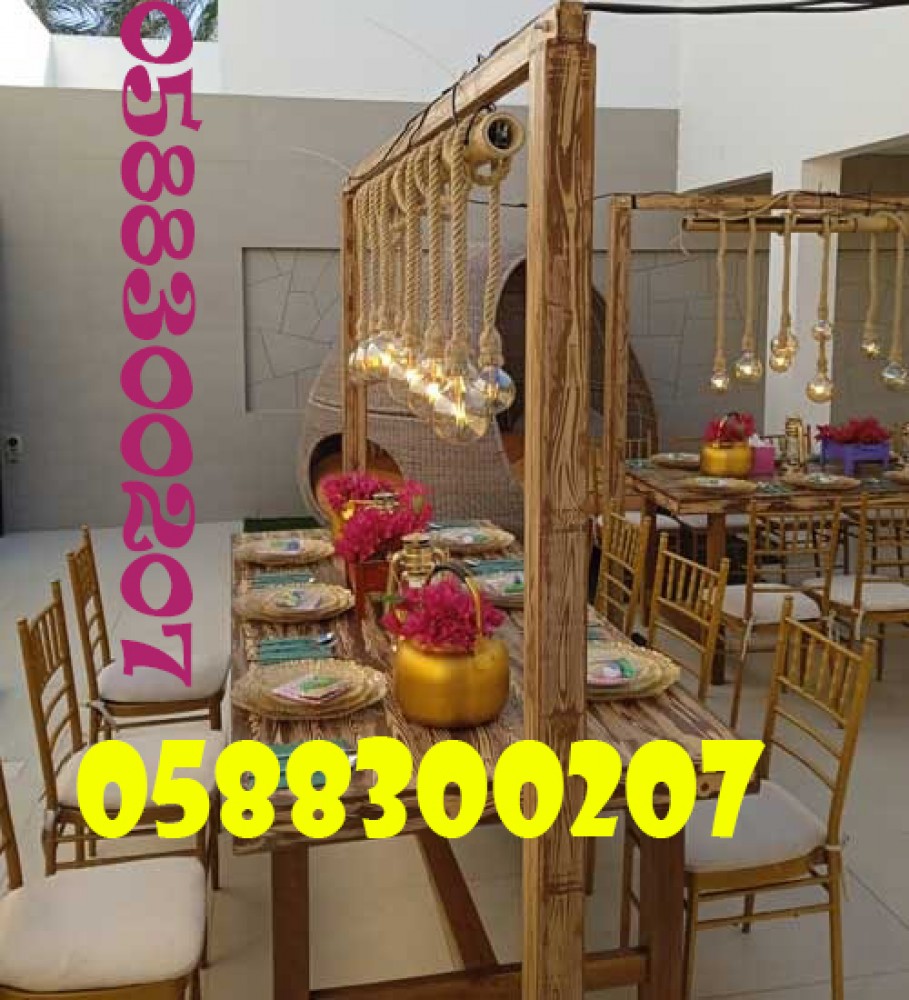 Renting tables with lights for rent, Rent Modern chairs for rent in Dubai. photo 1