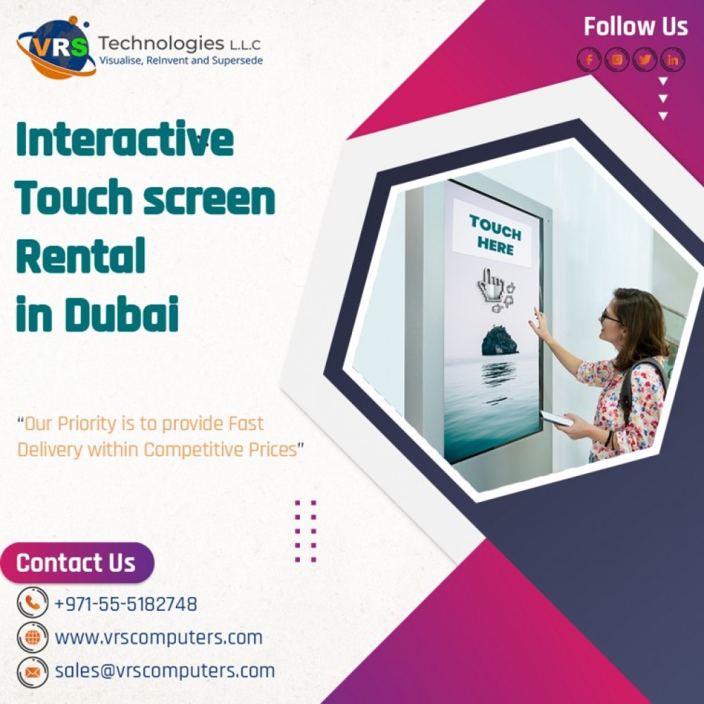 Digital Signage Kiosk Hire for Events in UAE photo 1