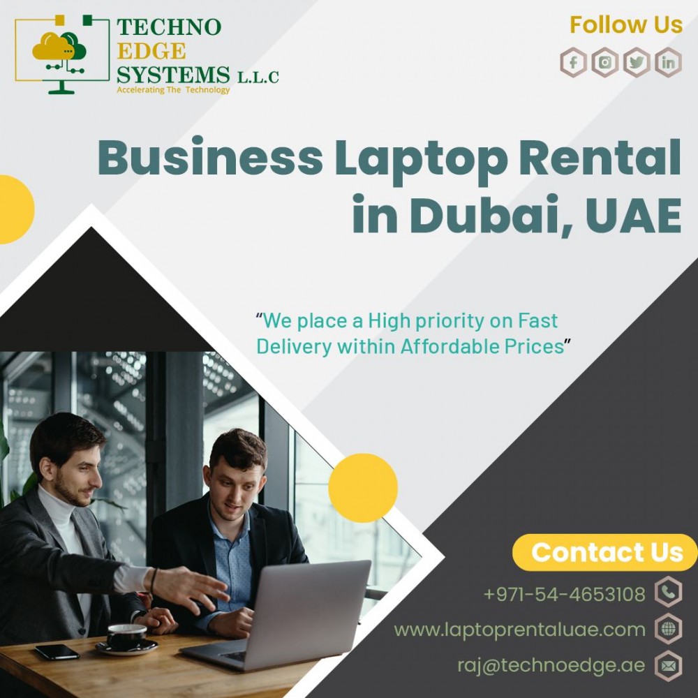 Best Laptop Rental Services in Dubai, UAE - Techno Edge Systems photo 1