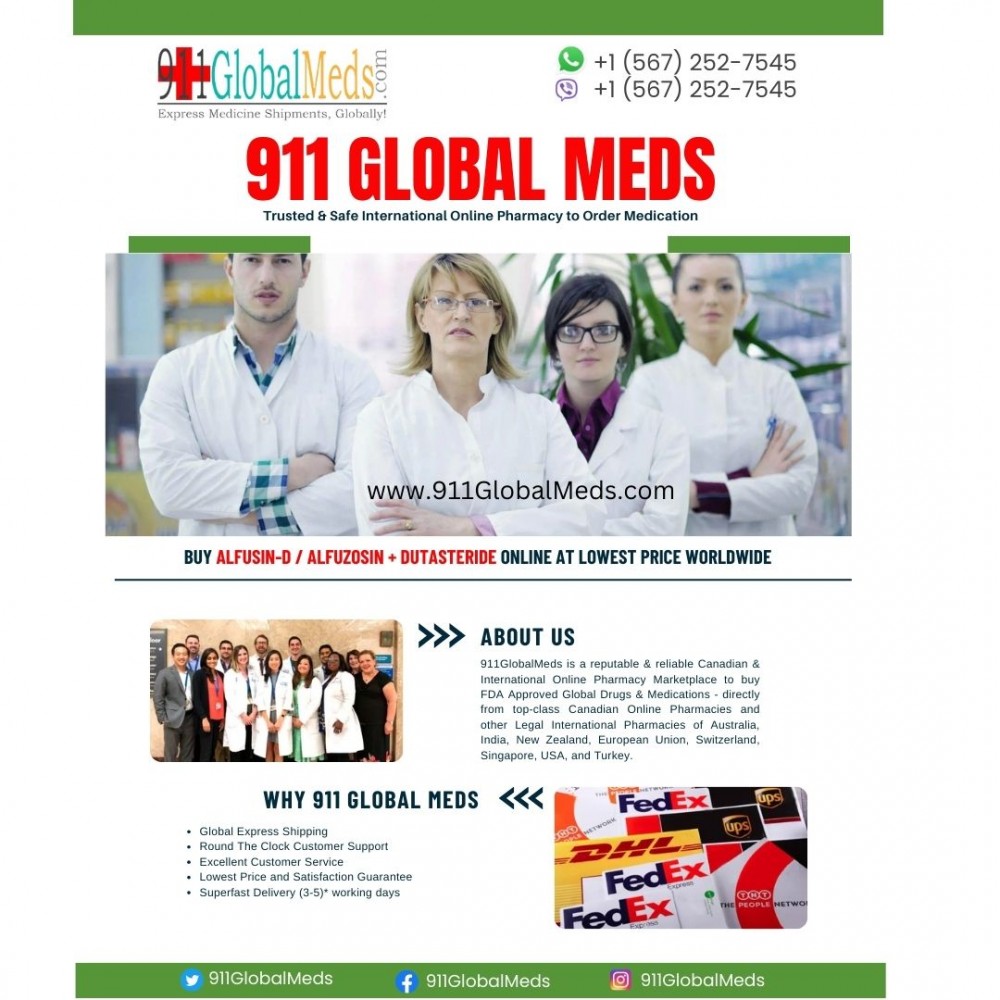 Order ALFUSIN-D / Alfuzosin + Dutasteride Online Instant Delivery