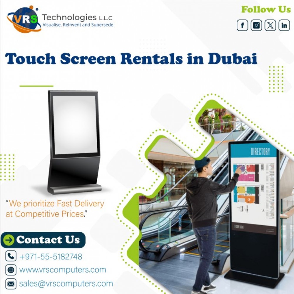 Touch Screen Kiosk Hire for Trade Shows in UAE photo 1